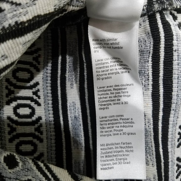 Topshop Monochrome Tassel Faux Wrap Mini Skirt - Picture 6 of 6